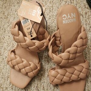Madden NYC Women's Braided Sandals - Nude